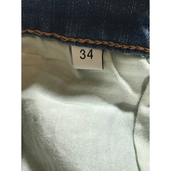 Cast Mens Distressed Denim Cargo Shorts Frayed Hem & Pockets - Picture 5 of 9